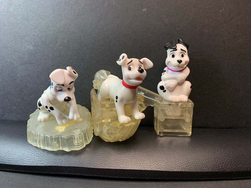 2000 Disney 102 Dalmatians McDonald's Happy Meal Dogs on Ice Set of 3